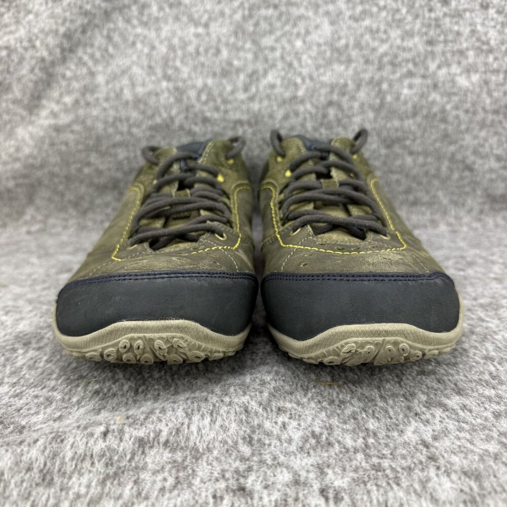 ✅ Mens 10 Merrell Wraith Fire Olive Leather Low Top Lace Up Trail Hiking Shoes - Picture 5 of 13